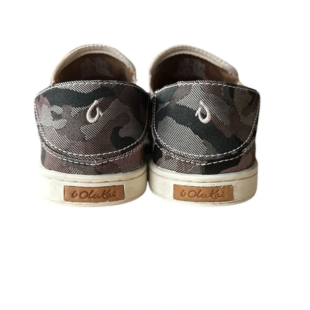 Olukai Pehuea Pa’i Soft Pink Camo Slip-on Convertible Sneaker Sz 7